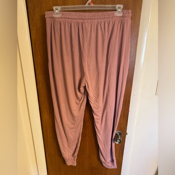 NWT Women’s Plus Size Bae City Dry Rose (Pink) Soft Joggers with Gold Zippers 2X - Picture 2 of 16